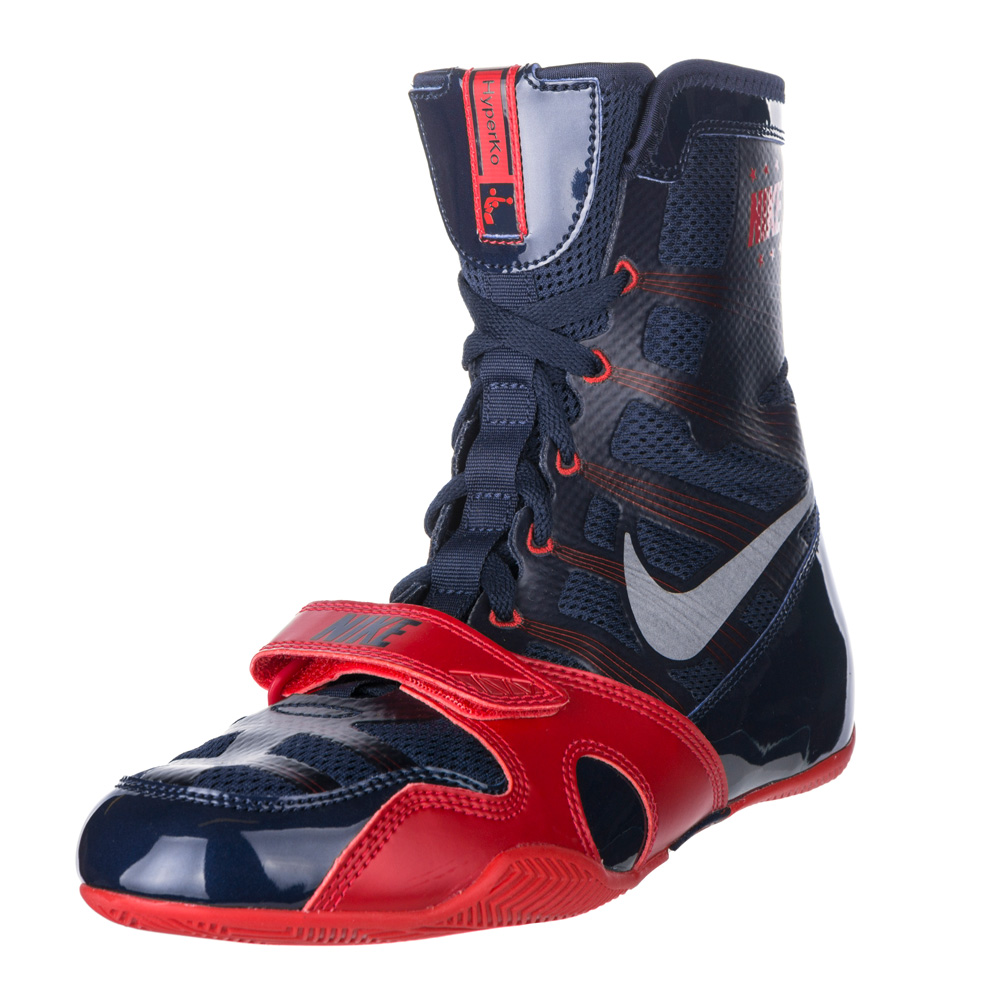 Nike HyperKO Boxing Shoes - Navy/Red
