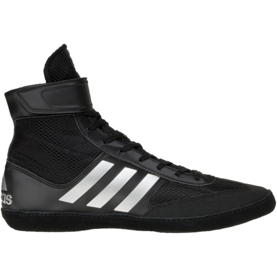 Adidas Combat Speed 5 Wrestling Shoe - Black/Silver/Black