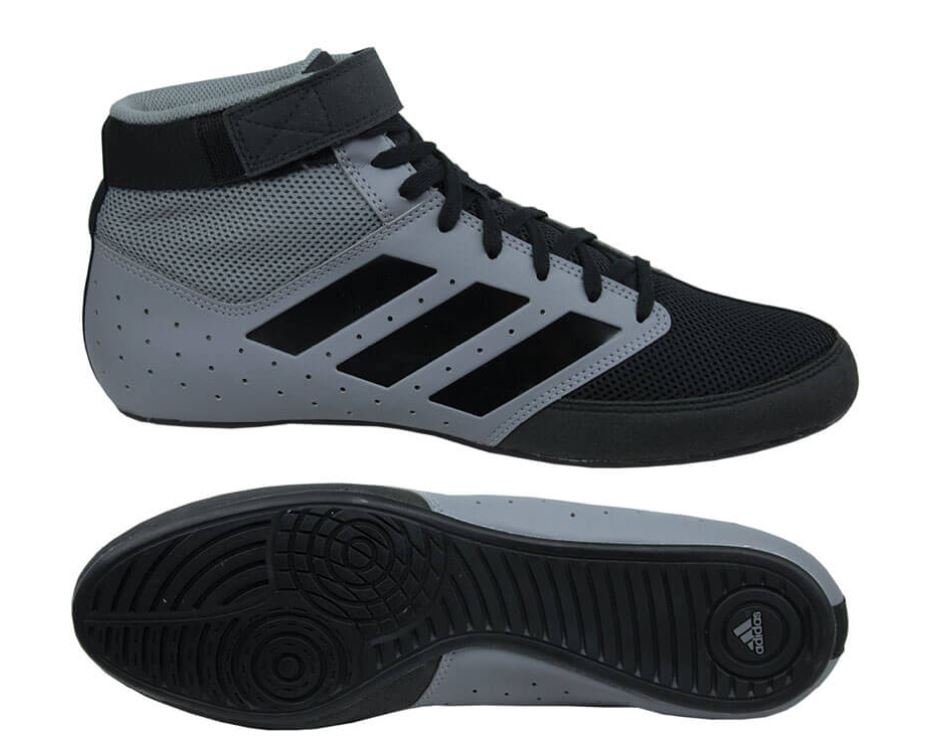 Adidas Mat Hog Wrestling Shoe - Grey / Black