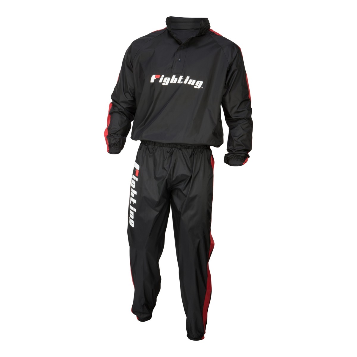 Fighting Sports Renew Hooded Sauna Suit - Black/Red