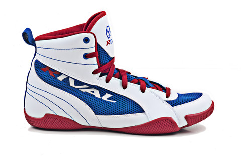 Rival Low Cut Boxing Boot w/Mesh - Red/White/Blue